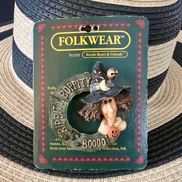 Vintage Folkwear Witch Pin - Picture 3 of 3